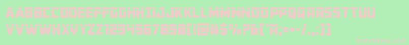 Buchananlaser Font – Pink Fonts on Green Background