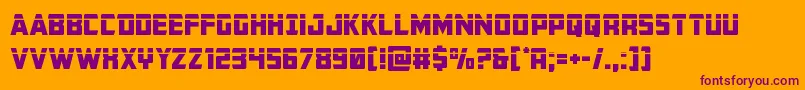 Buchananlaser Font – Purple Fonts on Orange Background