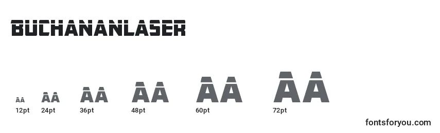Buchananlaser Font Sizes