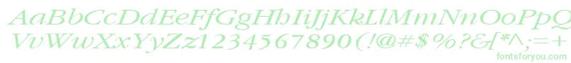 Fonte GarnetbroadItalic – fontes verdes