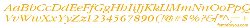 GarnetbroadItalic-fontti – oranssit fontit