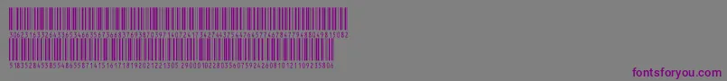 Czcionka V300003 – fioletowe czcionki na szarym tle