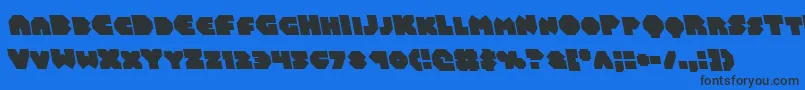 Balastaralleft Font – Black Fonts on Blue Background