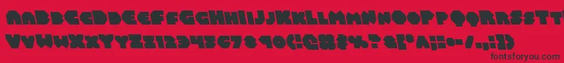 Balastaralleft Font – Black Fonts on Red Background