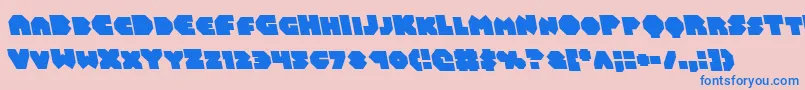 Balastaralleft Font – Blue Fonts on Pink Background