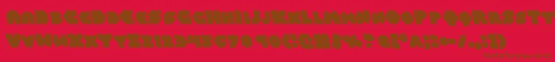 Balastaralleft Font – Brown Fonts on Red Background