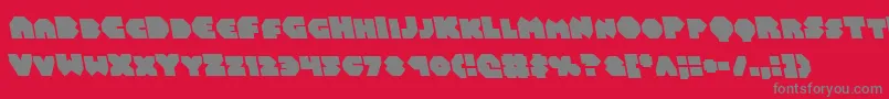 Balastaralleft Font – Gray Fonts on Red Background