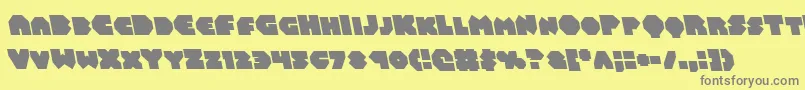 Balastaralleft Font – Gray Fonts on Yellow Background