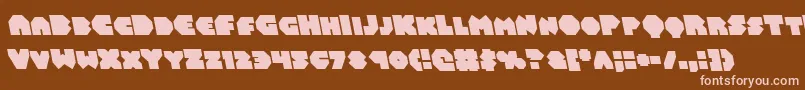 Balastaralleft Font – Pink Fonts on Brown Background