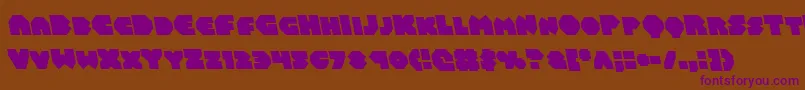 Balastaralleft Font – Purple Fonts on Brown Background