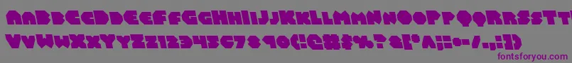 Balastaralleft Font – Purple Fonts on Gray Background
