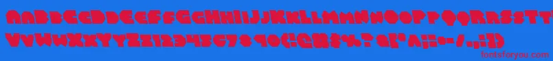 Balastaralleft Font – Red Fonts on Blue Background