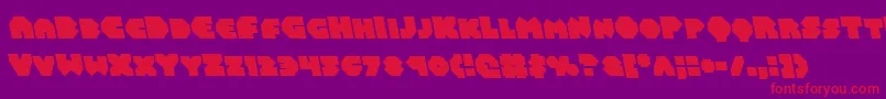 Balastaralleft Font – Red Fonts on Purple Background