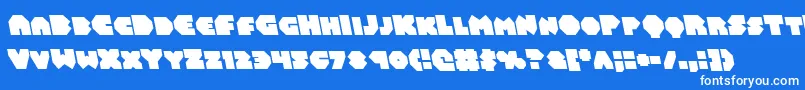 Balastaralleft Font – White Fonts on Blue Background
