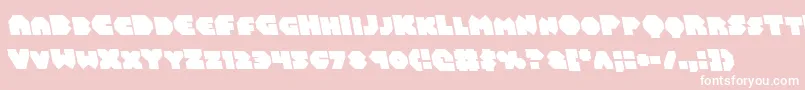 Balastaralleft Font – White Fonts on Pink Background