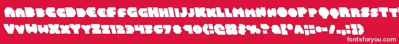 Balastaralleft Font – White Fonts on Red Background