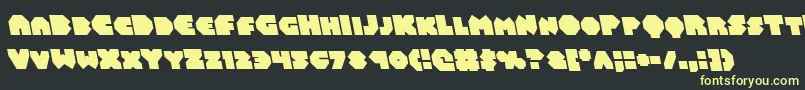 Balastaralleft Font – Yellow Fonts on Black Background