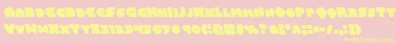 Balastaralleft Font – Yellow Fonts on Pink Background