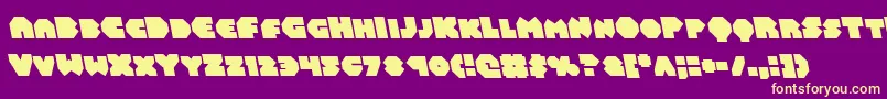 Balastaralleft Font – Yellow Fonts on Purple Background