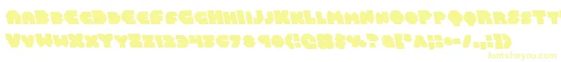 Balastaralleft Font – Yellow Fonts on White Background