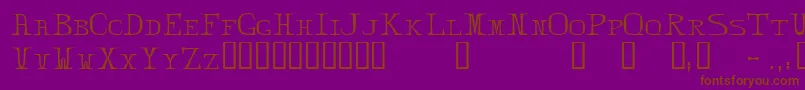 ZabdielTM Font – Brown Fonts on Purple Background