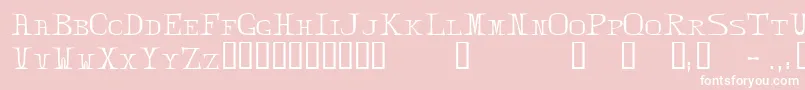 ZabdielTM Font – White Fonts on Pink Background