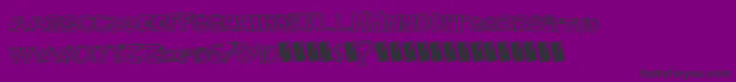 Plainhandline Font – Black Fonts on Purple Background
