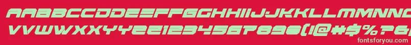 Eridanuscondital Font – Green Fonts on Red Background