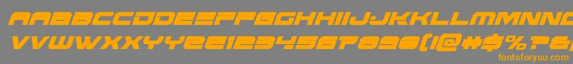 Eridanuscondital Font – Orange Fonts on Gray Background