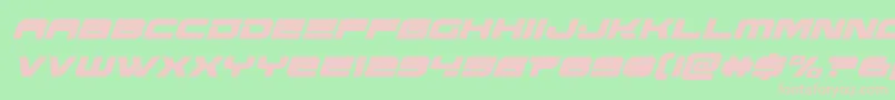 Eridanuscondital-Schriftart – Rosa Schriften auf grünem Hintergrund