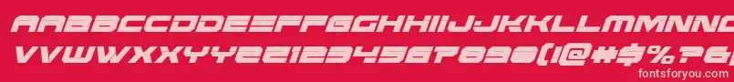 Eridanuscondital Font – Pink Fonts on Red Background