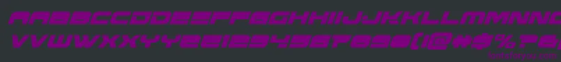Eridanuscondital Font – Purple Fonts on Black Background