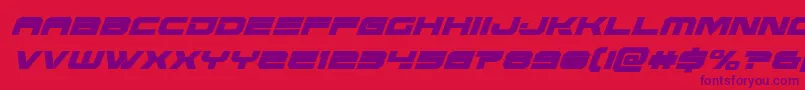 フォントEridanuscondital – 赤い背景に紫のフォント