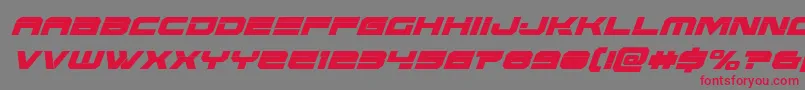 Eridanuscondital Font – Red Fonts on Gray Background