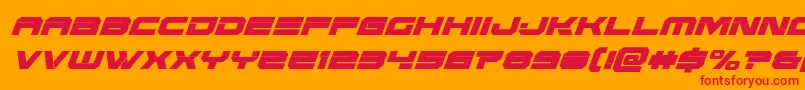 Eridanuscondital Font – Red Fonts on Orange Background
