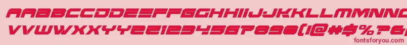 Eridanuscondital Font – Red Fonts on Pink Background