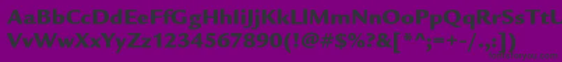 fuente ItcLegacySansLtUltra – Fuentes Negras Sobre Fondo Morado