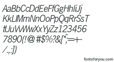 N691SansItalic font – Fonts Starting With N