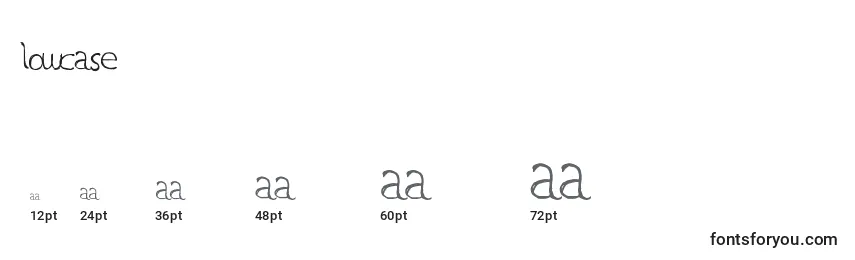Lowcase Font Sizes