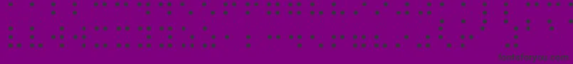 BraileFont-fontti – mustat fontit violetilla taustalla