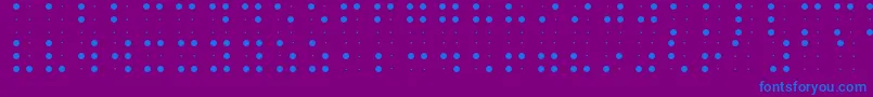 BraileFont-fontti – siniset fontit violetilla taustalla