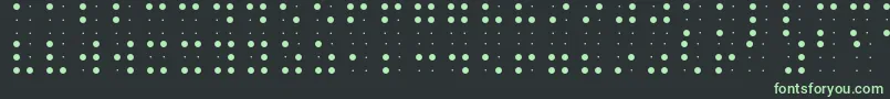 Шрифт BraileFont – зелёные шрифты на чёрном фоне