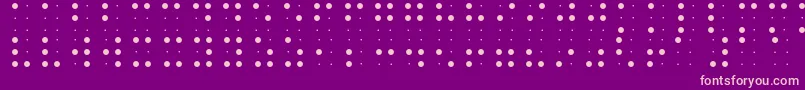 フォントBraileFont – 紫の背景にピンクのフォント