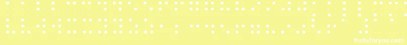 フォントBraileFont – 黄色い背景に白い文字