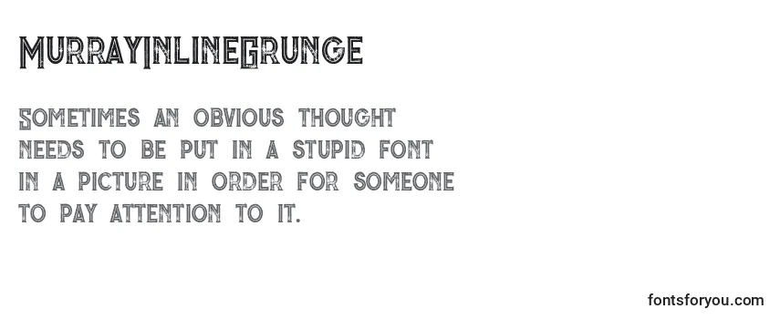 MurrayInlineGrunge (96364) Font