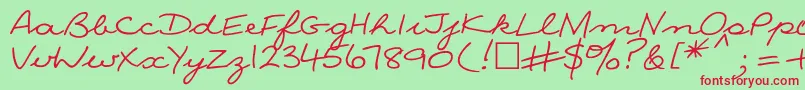 More about NinacttNormal Font NinacttNormal Font – Red Fonts on Green Background