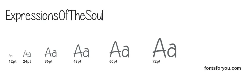 Размеры шрифта ExpressionsOfTheSoul