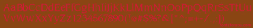 Slinglight Font – Red Fonts on Brown Background