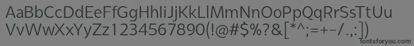SyabilBook Font – Black Fonts on Gray Background