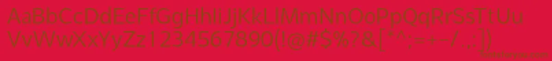 SyabilBook Font – Brown Fonts on Red Background